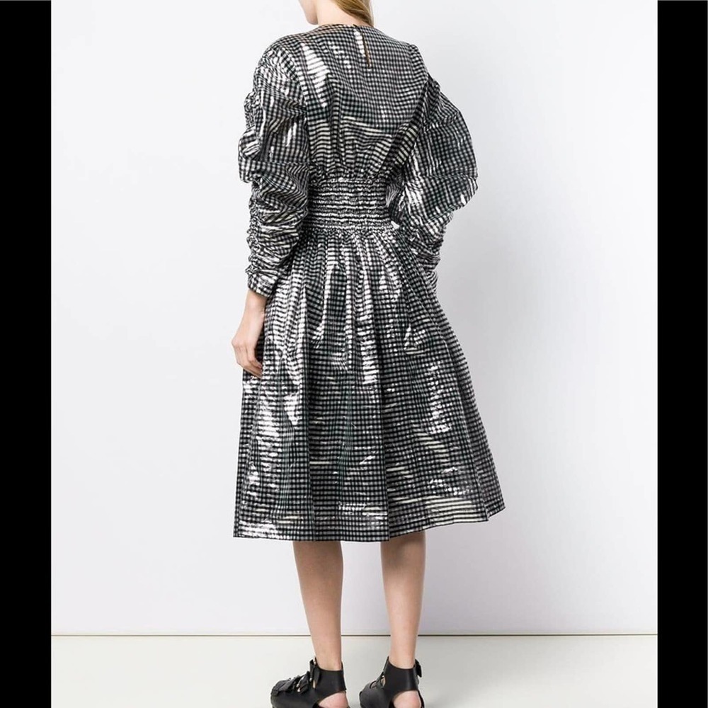 NWT Comme des Garçon Metallic Gingham Dress - Picture 3 of 5
